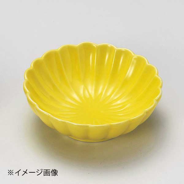 黄色菊型鉢