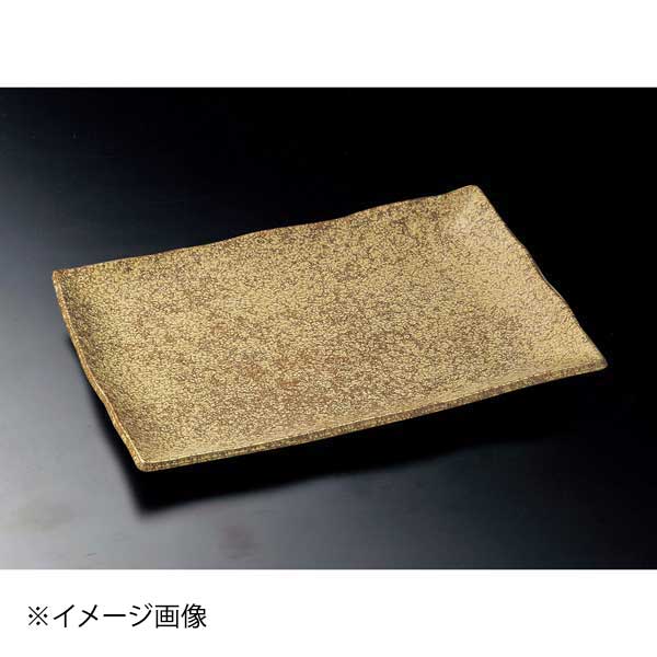 乐天商城 - 黒茶吹10号長角皿(萬古焼)