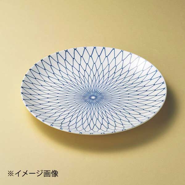 網目13号丸皿(萬古焼)