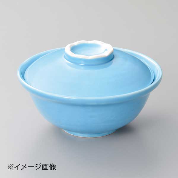 トルコブルー蓋物(有田焼)