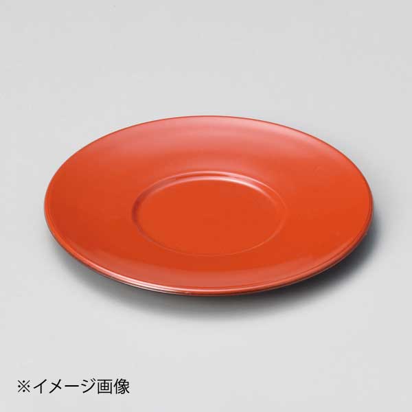 [A]平茶托 朱