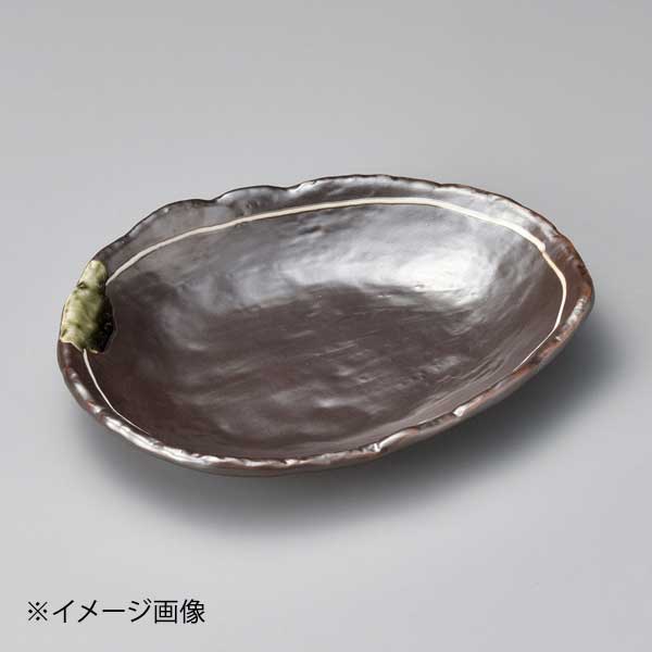 乐天商城 - 鉄釉白ライン70変形皿