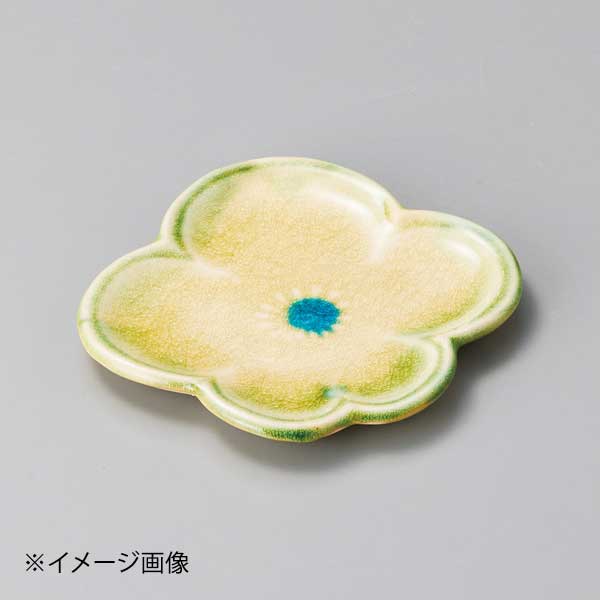 黄瀬戸梅銘々皿