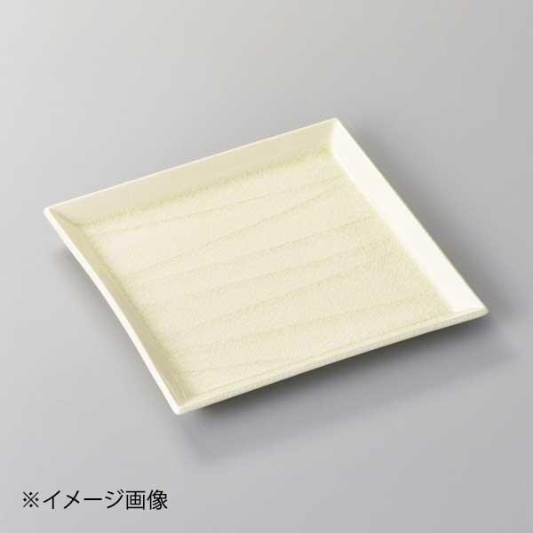 削ぎベージュ角皿(大)
