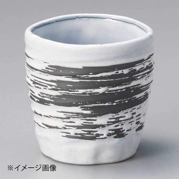 Cold Sake Glasses - 白釉刷毛目焼酎カップ