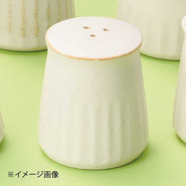 塩, 胡椒瓶 - 粉引ソギ十草三つ穴胡椒入