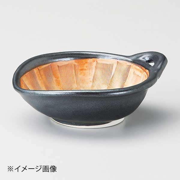 捣碗 - 黒釉三角すり小鉢
