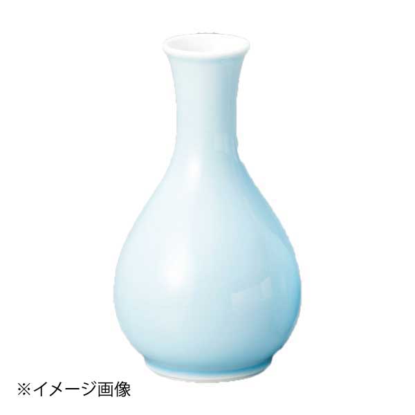 水青磁塗分け玉型徳利(大)