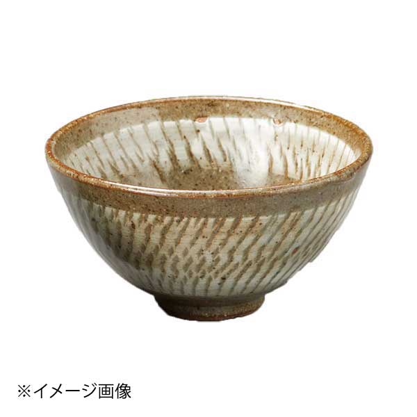 薄茶粉引トチリ茶碗