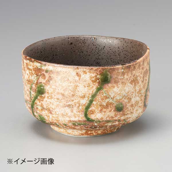 志野織部たたき抹茶碗