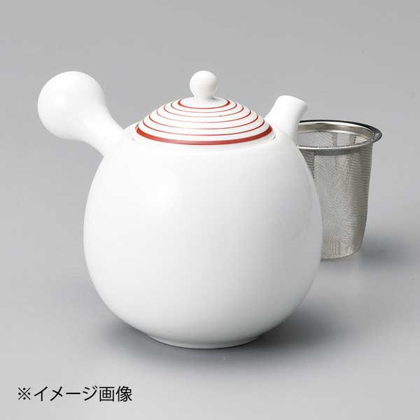 赤駒筋玉急須(カゴアミ付)
