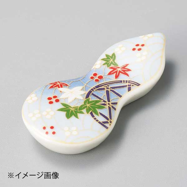 友禅ブルー瓢型箸置