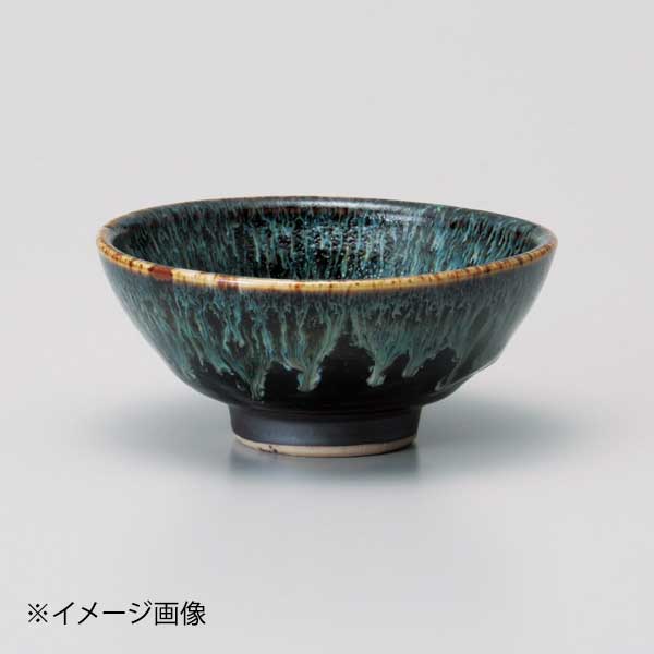 ゆず天目白糸中平茶碗