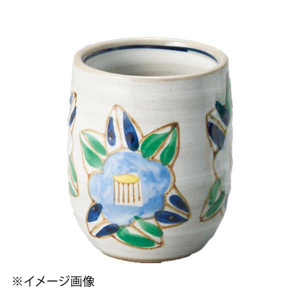 染錦椿湯呑(大)