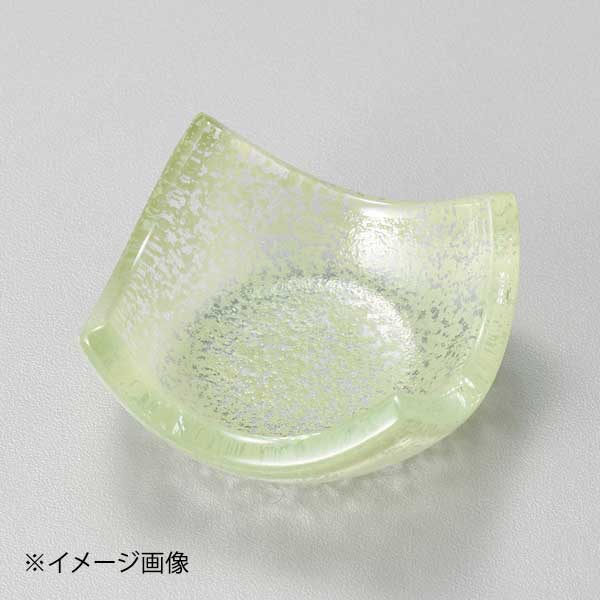 ライトグリーンガラス箸置(ガラス)