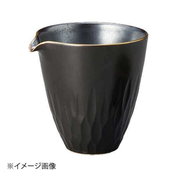 黒渕金華彫片口徳利(有田焼)