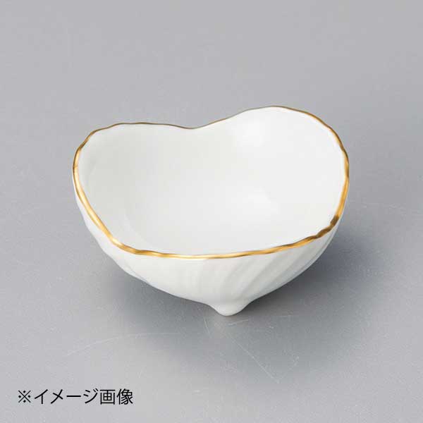 渕金白三つ切珍味(有田焼)