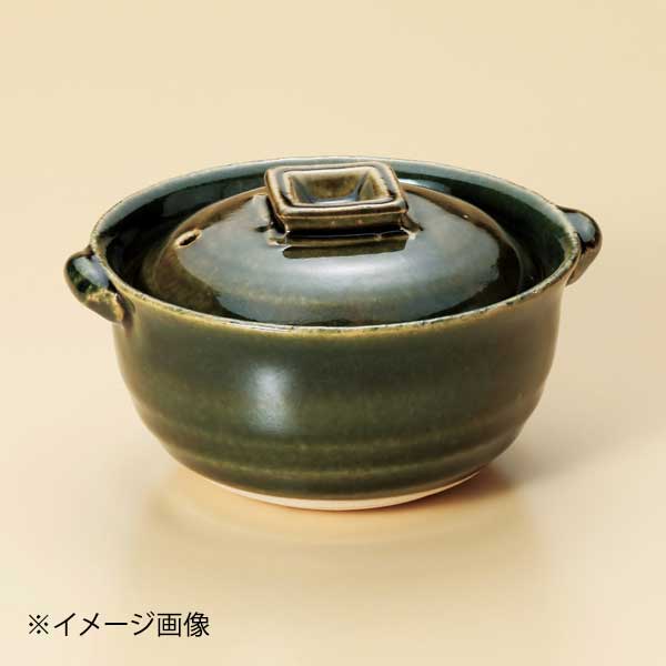 織部4号深鍋(萬古焼)