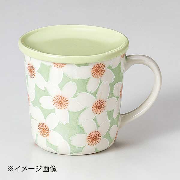 平安桜グリン蓋付マグ