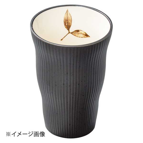 黒油滴リーフトクサ焼酎カップ