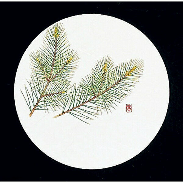 和風コースター 四季 丸型(50枚入)松 WCO-M1