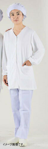 テクノファインコート 女子襟無し長袖白衣 NR-448 3L