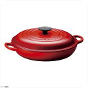 ル・クルーゼ (Le Creuset) ビュッフェ・キャセロール チェリーレッド 30cm 2532