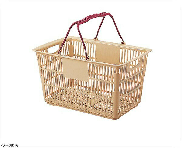 ショッピングバスケット U－31 ベージュ／エンジ
