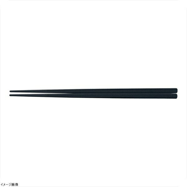 乐天商城 - PBT筋目四角箸（10膳入） 黒 22．5cm