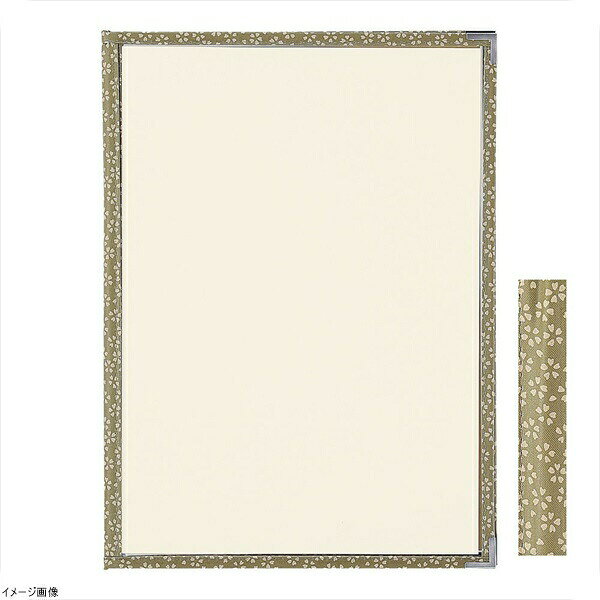 PP布地クリアテーピングメニューブック 桜柄 PTA－441 緑