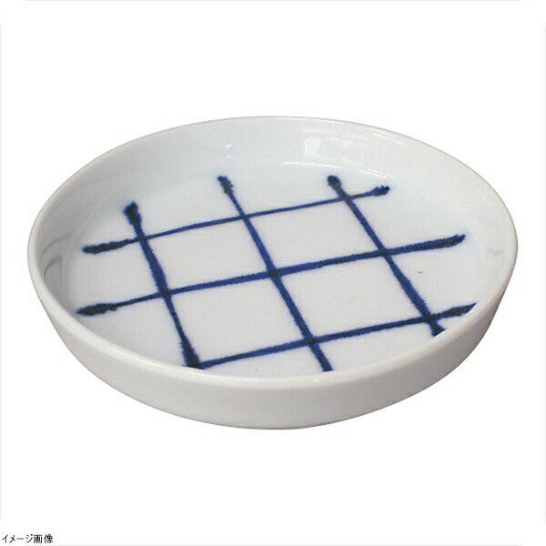 そば薬味皿 ルリ格子 2606－686
