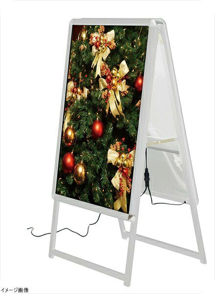 LEDパネルスタンドLEDグリップA両面 A1シルバー 39411＊＊＊