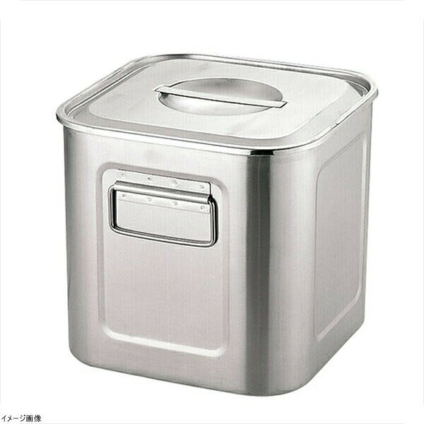 エコクリーンUK（18-8ステン）深型角キッチンポット 30cm