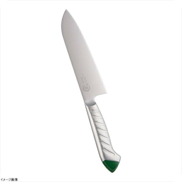 龍治 ステンカラー 三徳 17cm グリーン