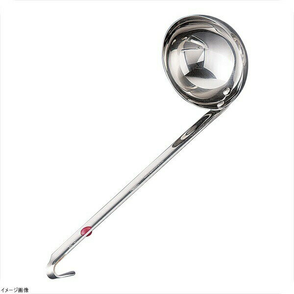 UK（18-8ステン）カラーマーカー付レードル 赤 90cc