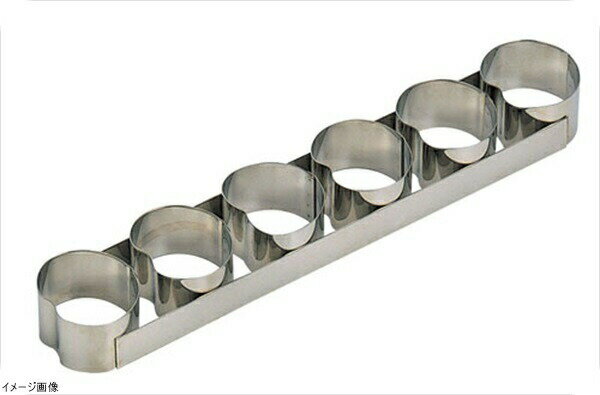 18－10ケーキリング りんご型 6連 3157－99