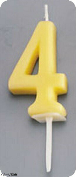 ナンバーキャンドルパステル 4番