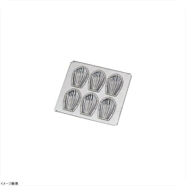 材質:ブリキ・シリコン加工メーカー品番6ヶ取 幅×奥行×高さ(mm) 218×238×17 (1カップ:内寸)幅×奥行×深さ(mm)49×76×16