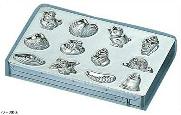 マトファ メタルチョコレートモルド 76612 貝殻シート12ヶ取