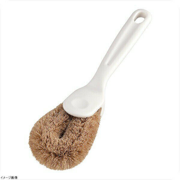 白パームたわしハンディ柄付