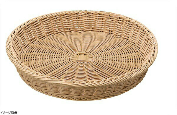 PPベーカリーバスケット 丸型 37型 アイボリー BB－601－IV