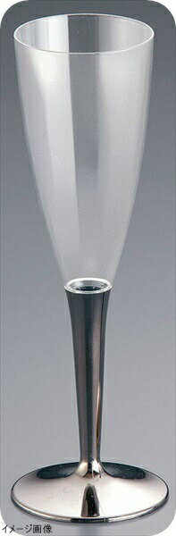 モザイク シャンパングラス（10個入） シルバー MZCFSL