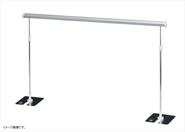 友屋 【業務用】 レール式POPスタンド ベースタイプ片面 1200 クローム ＜PPTF404＞