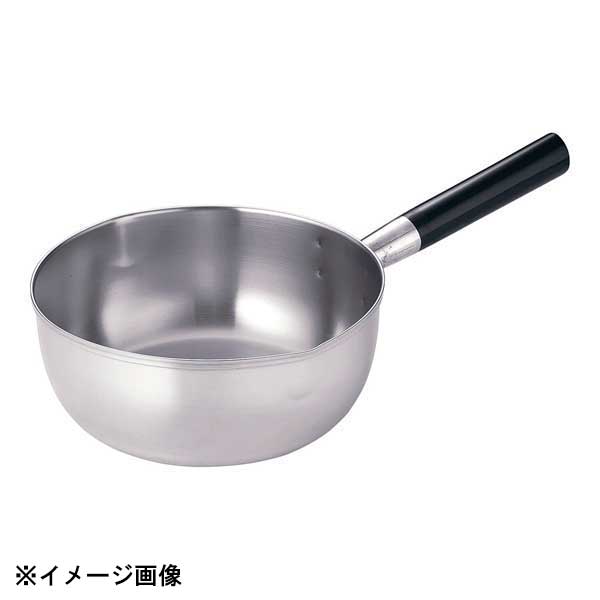 18-10三層鋼プラ柄 雪平鍋 目盛付 16cm