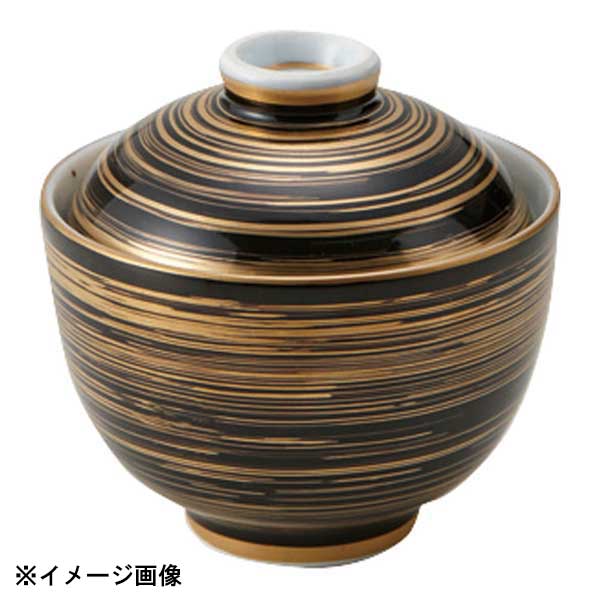 AZ183-02 黒金刷毛小蓋物