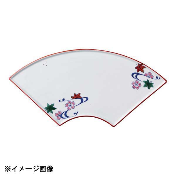 AZ164-08 イングレ流水扇型焼物皿(3.0)