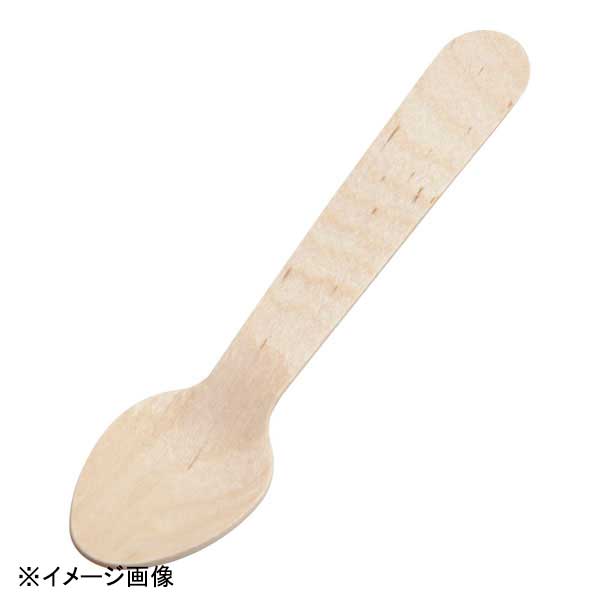 大黒工業 使い捨て木製スプーン(100本入) 110mm WS-110