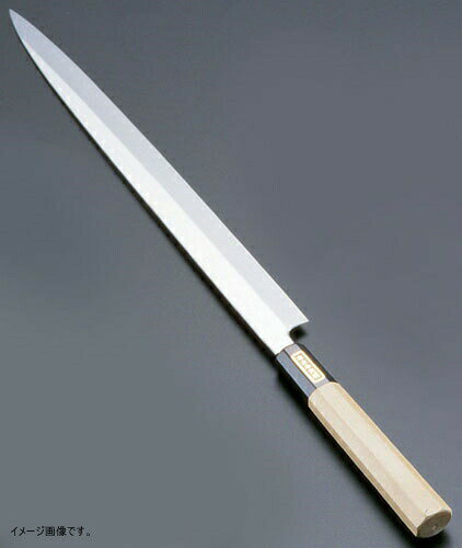 TKG 佐文 本焼鏡面仕上 ふぐ引 木製サヤ 33cm