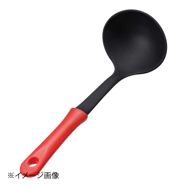 ※メーカー希望小売価格はメーカーカタログに基づいて掲載しています。(カタログ表示価格は消費税が含まれていません)●カタログコード:9-0470-2301、8-0450-2301●材質:ハンドル/ポリプロピレン、皿部/66ナイロン●耐熱温度:210℃●縦×横×全長(mm):75×65×220●カラー:赤●容量：40cc