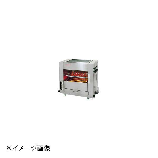 ※メーカー希望小売価格はメーカーカタログに基づいて掲載しています。(カタログ表示価格は消費税が含まれていません)●カタログコード:9-0752-0202、8-0713-0202●庫内寸法：560×460×H250●質量：52kg●付属品：串受ロストル2本、焼網（475×360）1枚、耐熱ガラス3枚●1時間ガス消費量(kW)：都市ガス13A/14.0(12,000)●ガス接続：都市ガス13A/ゴム管φ13mm (ネジ1/2TU)●焼き物に合わせて、下火バーナーとハンドルで7段階調節可能。どなたでも簡単に、両面同時にきれいに焼けます。●同時両面焼きだから焼き時間はグッと短縮。しかも、一度に大量に焼けるワイド設計で、繁忙時もラクラク。●各部品が簡単に取りはずせますので、日常のお手入れがラクなクリーン設計。●ガス赤外線で外はこんがり、中はふっくら。どんな焼き物もおいしく焼けます。●串受ロストル、ハンドル調節幅100mm、7段階。●下火バーナー、レバー調節幅100mm、7段階。●間口×奥行×高さ(mm):840×535×770●質量(kg):52※必ずガス種をご確認ください●メーカー品番:SGR-65